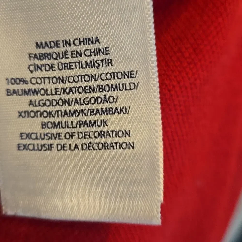 Polo Ralph Lauren Red Polo Shirt Classic Sporty Design